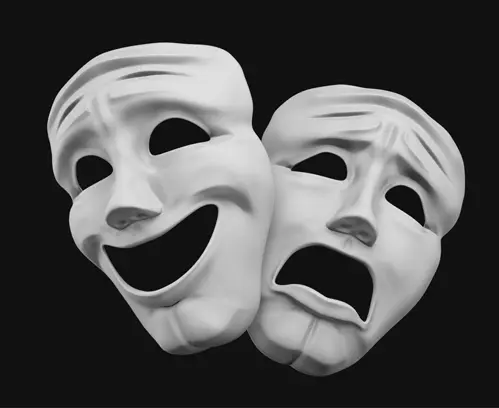 Theater masks representing privacy theater in email
