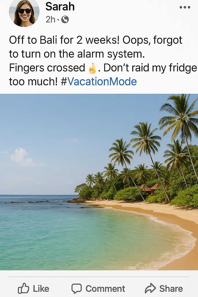 Social media oversharing